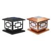 Luminárias de Cabeça Solares para Colunas, Luzes de Cerca à Prova d'Água para Canteiros de Obras, Luzes Solares para Pilares de Portão de Pátio de Vilas, Luminárias de Rua Rurais