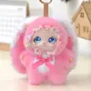 Muñecos de vinilo de conejo de orejas largas al por mayor, peluches lindos y conmovedores, bolsas y llaveros