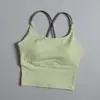 Sutiã Esportivo de Cor Sólida para Mulheres, Top de Yoga Push-Up à Prova de Impacto, Amigo da Pele e Macio, Versátil para Fitness e Corrida, Roupa Íntima Modeladora