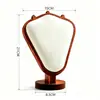 Soporte de exhibición creativo con forma de pata de pato de madera de nogal para collares, aretes y pendientes, estante para almacenamiento y organización del hogar