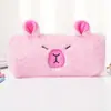 Bolsa de Lápices Capibara de Felpa Tricolor Gran Capacidad Dibujo Animado Linda Bolsa de Papelería Capibara Bolsa de Almacenamiento para Estudiantes de Secundaria y Preparatoria