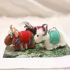 Colgante de Muñeco de Yak Lindo 3D de Fieltro de Lana Estilo Ins Regalo Adorno Pequeño Colgante Decoración de Escritorio