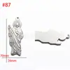 Venta al por mayor del fabricante Acero Inoxidable Presión de Aceite Colgante Cabeza Humana DIY Estilo Europeo y Americano Colgante Personalizado Accesorios de Joyería DIY