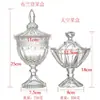 Pote de açúcar de vidro genuíno da moda pote de armazenamento pote de doces suprimentos de casamento vidro com tampa pote de açúcar mongol
