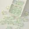 Contas Acrílicas Coloridas Transparentes de Pentagrama Fios com Contas de Estrela Acessórios para Corrente de Celular Feita à Mão DIY