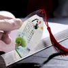 Estilo Chinês Vinte e Quatro Termos Solares Veio de Folha Marcador de Página Folha Real DIY Presente Criativo Material Escolar Papelaria Artesanal