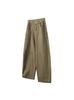 Calça Casual Curva da Moda Estilo Japonês Transfronteiriça para Mulheres, Primavera Pesada High Street Wide-Leg Longa, Vibe Solta Versátil Esportiva