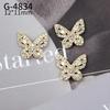 Nuevo Estilo Nail Art Joyería de Circonio Exquisito Lujo Ligero Sensación de Alta Gama Diamante de Circonio Súper Flash Lazo de Mariposa Adornos Pequeños Nail Art