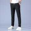 2024 Nuevo Verano Delgados Transpirables Pantalones de Seda de Hielo para Hombre Moda Casual Combinable Alta Elasticidad Slim Rectos