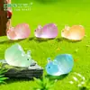 Micro Paisagem de Musgo Redondo Luminoso Pequeno Caracol Grânulos Fofos Jardinagem Paisagismo DIY Acessórios Decorativos Mini Enfeites