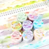 Cinta de encaje, cinta de diario nube soñadora, pegatinas para diario, bordes de papel washi, decoración linda de corazón girly para creación de escenas