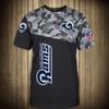 Camiseta Casual de Manga Corta de Moda Transfronteriza 2025 Estampado Digital 3D Camuflaje Genial Atuendo de Pareja Camiseta de Cuello Redondo para Hombre y Mujer