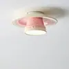 Hoja de Plátano Caracola Francesa Creativa Pasillo Cerámico Concha Entrada Balcón Dormitorio Lámpara de Techo de Atmósfera Hierro