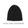 Gorro 100% Cachemir 2026 Otoño/Invierno Nuevo Estilo Unisex Casual con Orejeras Plegable Gorro de Punto Trenzado Gorro de Moda