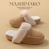 Chinelos de Algodão Coelho Travesso Feminino Outono e Inverno 2025 Novo Casa Doméstica Quente Acolchoado Interno Chinelos de Viscose