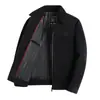Chaqueta Gruesa de Chenilla para Otoño para Hombre, Chaqueta de Lana Gruesa de Alta Densidad Resistente a las Arrugas de Gamuza para Personas de Mediana Edad y Mayores
