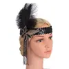 Venta Caliente Transfronteriza Diadema de Plumas Vintage de los años 20 Diadema para el Cabello con Borlas Vintage Europeo y Americano Diadema para Fiesta Holiday Ball