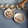 Venta directa de fábrica comercio exterior Estilo de registro pala de madera cuchara de sopa espátula plato tazón tabla de cortar casa de juegos juguetes de cocina