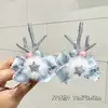 Set de Dos Pinzas para el Cabello de Navidad con Astas de Reno, Bolas de Felpa y Lazos para Niños, Adultos y Niñas, Pinzas para el Cabello, Accesorios para el Cabello