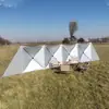 Pantalla cortavientos de array a prueba de viento para camping al aire libre, parabrisas, pantalla para cena al aire libre, barbacoa, pesca, recinto plegable, tela a prueba de viento