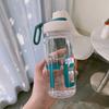 Vaso de agua Xyt vaso de plástico para estudiante con escala filtro resistente a altas temperaturas taza de té deportes al aire libre gran capacidad también