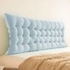 Almofada de Cabeceira de Cama Estilo Ins, Travesseiro de Cama, Tatame Grande com Encosto, Capa Macia com Alças Removíveis, Lavável