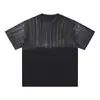 Camiseta de Manga Curta Estilo Americano Verão Marca Tendência Transfronteiriça Camiseta Masculina Lavada Vintage Algodão Puro Camiseta Feita Sob Medida