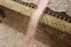 Hecho a mano 25mm Rosa Patrón Oscuro Gasa Nieve con Accesorios para el Cabello Hechos a Mano Lazo Manta Cinta Cinta de Corte Paquete de Materiales Navideños Estilo Morado