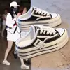 Pantuflas de Punta Abierta para Mujer para Uso en Exteriores, Zapatos de Lona de Mezclilla Nuevos Primavera 2026, Medias Zapatillas Perezosas sin Espalda, Suela Gruesa, Estilo Trendy Ins