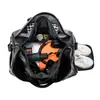 Mochila Cruzada de Viaje Gran Capacidad Separación Seco y Húmedo Bolsa Portátil para Gimnasio Bolsa de Abordaje para Distancias Cortas para Hombres Bolsa de Equipaje Avanzada
