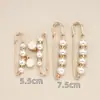 Pantalones Falda Fijos de Cintura Ceñida con Broche de Perla Artefacto de Cintura Ceñida Ropa Cuello Capa Broche Ligero Anti-deslizamiento Joyería