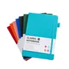 Caderno Caderno Impressão Personalizada Logo Simples Criativo Alto Valor A6 Couro Rígido Bloco de Notas A5 Capa Dura Alça Rt
