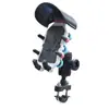 Soporte para Teléfono Móvil Vehículo Eléctrico Motocicleta Soporte de Navegación Pedal Amortiguador Antivibración Soporte para Teléfono Móvil de Ocho Garras para Coche de Comida para Llevar
