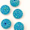 12MM ~ 20MM bola de diamante plano acrílico color AB bola de diamante de resina accesorios DIY pulsera joyería