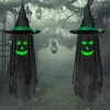 Bestseller transfronterizo de Amazon: Colgante de sombrero de mago que brilla en la oscuridad para decoración de escena exterior de Halloween