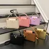 Bolsa Cuadrada Pequeña de Hombro Cruzado Portátil Casual Elegante de Lujo Ligero Nueva de Gran Capacidad Textura de Moda Otoño 2025