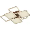 Lámpara de techo geométrica moderna minimalista nueva para sala de estar, lámpara de dormitorio estilo americano vintage, lámpara de espectro completo para protección ocular
