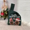 Saco de presente de Natal, caixa de presente, bolsa de tricô, saco de presente de Halloween, saco para doces de maçã de Natal, caixa de embalagem para presente