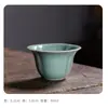 Xícara de Mestre Criativa Feita à Mão em Celadon de Longquan, Xícara Única de Cerâmica para Chá Kung Fu, Pequena Xícara Doméstica Pessoal para Degustação de Chá