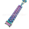 Para Galaxy watch4 classic Correa de Siete Perlas Samsung 4ª Generación Hebilla Mariposa Correa de Acero Correa de Acero Inoxidable