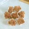 Jabón Rosa Degradado Azul Hielo Triturado de Cinco Capas Cabeza de Flor del Día de San Valentín Floristería al por Mayor Fabricación de Ramos Regalo DIY Paquete de Caja