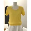 Ropa de Mujer de Alta Gama Nanyou Verano 2026 Nuevo Top Chic de Punto Trenzado con Perlas y Manga Corta para el Trabajo