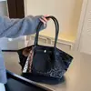 Bolso tote minimalista de estampado de leopardo estilo coreano, nueva colección otoño 2026 para mujer, bolso de hombro de alta calidad y elegante
