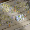 Adesivos de Unha de Limão Cool Boêmio Novos Transfronteiriços 3D Gelatina Frescos Estilo Ins Adesivos de Unha Atacado