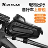 Bolsa para Bicicleta, Bolsa para Quadro Dianteiro, Bolsa para Tubo Superior, Bolsa para Guidão, Bolsa com Suporte para Celular, Acessórios para Ciclismo de Mountain Bike e Bicicleta de Estrada