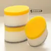 Cepillo de Esponja con Mango Largo para Ollas, Cepillo Doble Cara para Lavar Platos de Cocina, Estropajo Descontaminante Potente, Cepillo de Limpieza con Cabezal de Cepillo Reemplazable