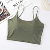 Verano Hielo Seda Espalda Hermosa Camisole Pequeño Chaleco Corto Fondo Interior Exterior Ropa Interior para Mujer Sin Aros Tubo Top Envoltura de Pecho