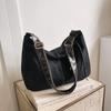 Bolso vintage esmerilado para mujer, bolso de mano de gran capacidad, bandolera para otoño e invierno 2024, informal, para ir al trabajo