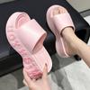 Chinelo de Salto Alto e Sola Grossa Que Parece Pisar em Merda, Chinelos Femininos de Verão para Casa, Interior, Banheiro, Antiderrapantes Que Podem Ser Usados ao Ar Livre