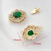 Cobre chapeado real ouro cor preservação acessórios Stick Buckle Buckle Buckle Buckle Pearl Jewelry Connection Buckle Diy Bracelet Colar End